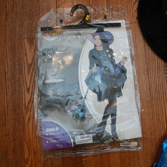 Spirit Black and Blue Sequin Witch Costume - Picture 4 of 4